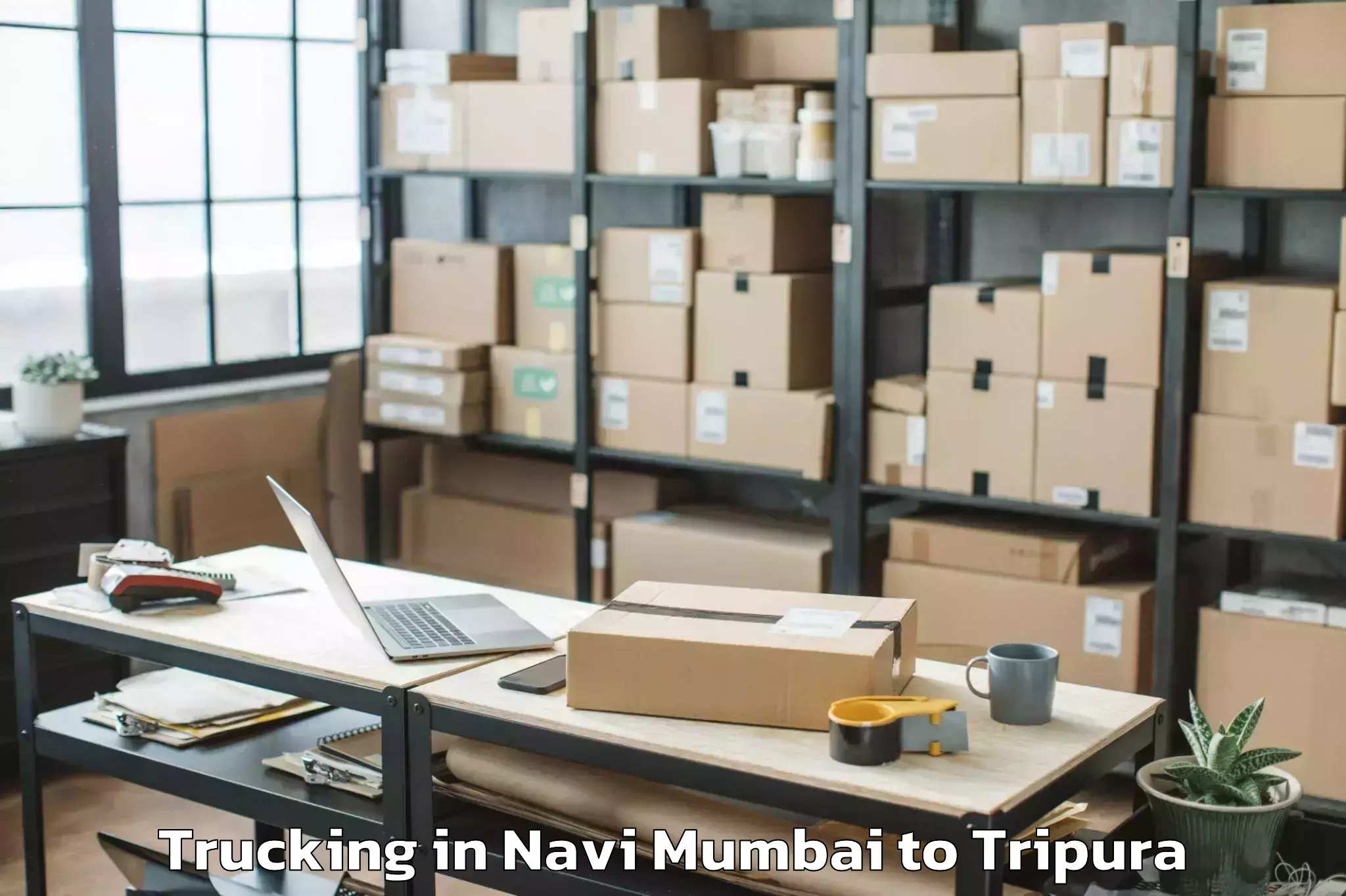 Reliable Navi Mumbai to Bishalgarh Trucking